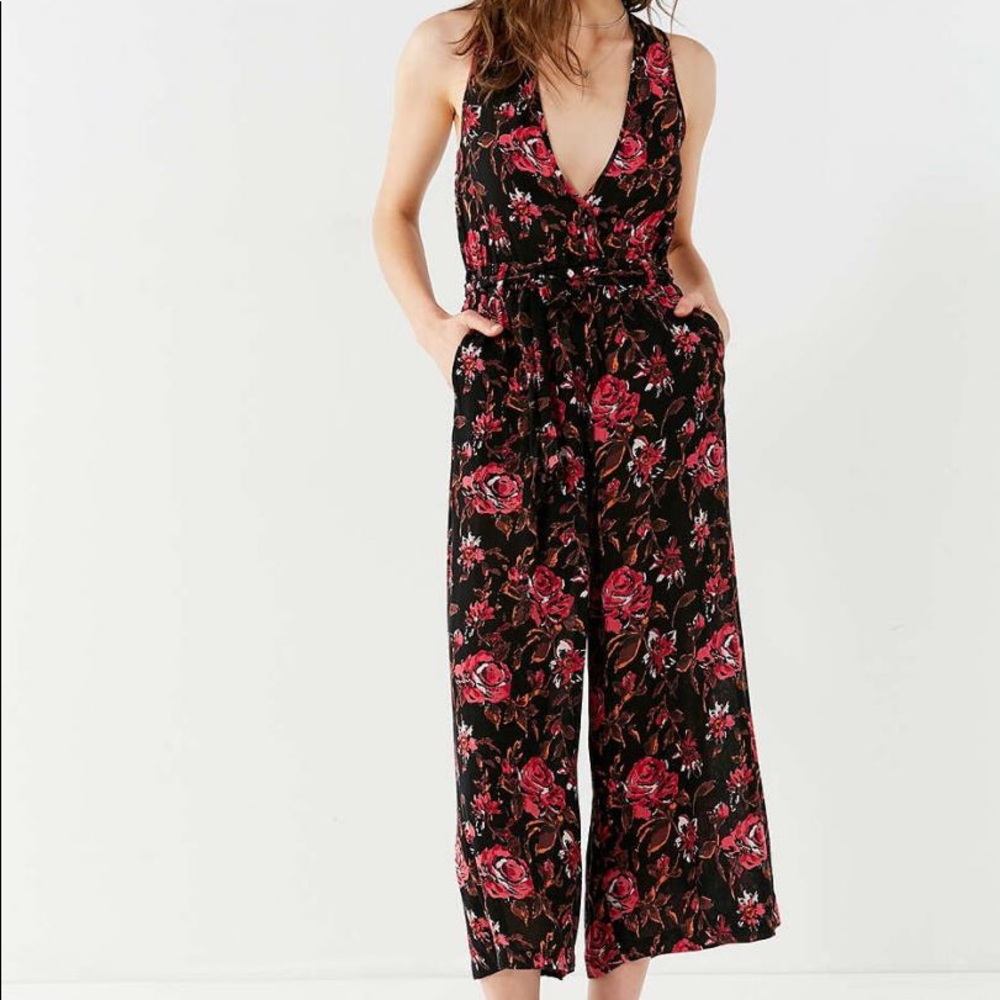 Urban Outfitters Black and Red Romper